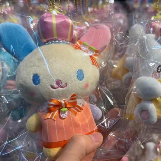 SANRIO x Kthings| Usahana Mascot Holder Plush Keychain Bag Charm (Crown)
