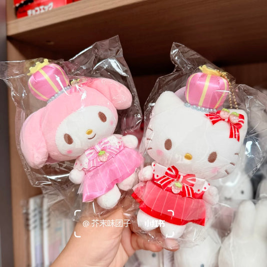 SANRIO x Kthings| My Melody Mascot Holder Plush Keychain Bag Charm (Crown)