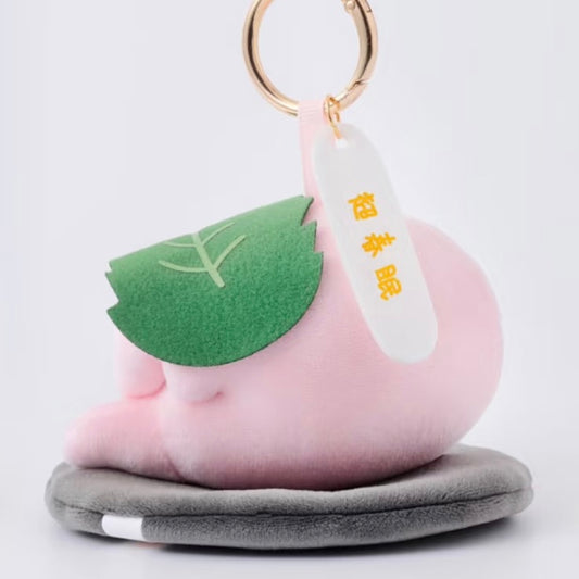 SANRIO x Kthings| Gudetama Mascot Holder Plush Keychain Bag Charm (Pop-up Store Sakura Mochi)