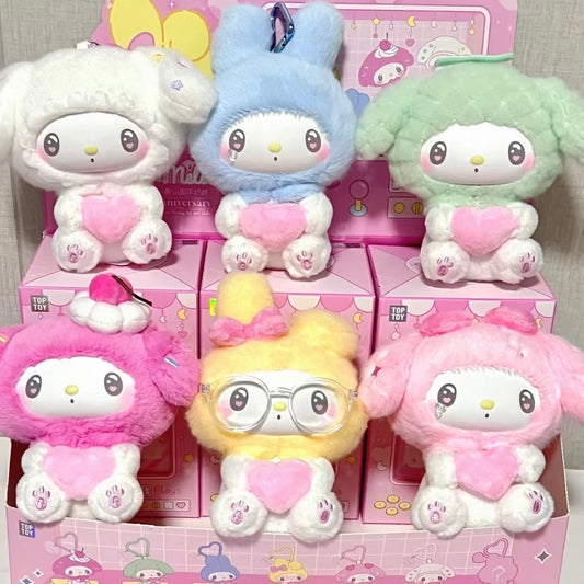 【Pre-Order】SANRIO x TOP TOY | My Melody 50th Anniversary Milk Candy Series Plush Keychain Blind Box