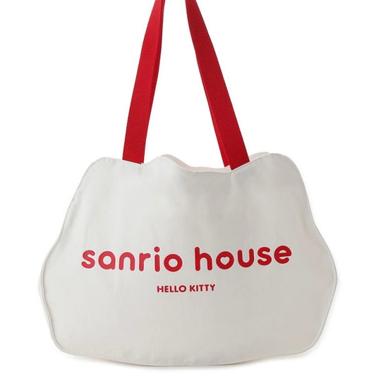 SANRIO HOUSE | Hello Kitty Face Die-cut Tote Bag 340x460x650mm (WHT)