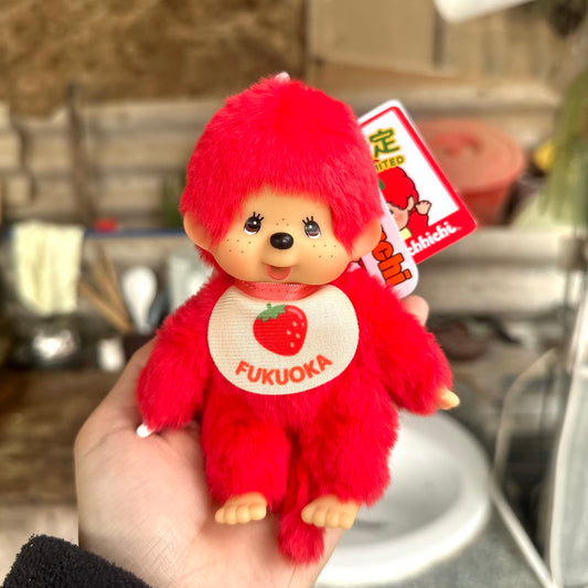 Monchhichi | Red Mascot Holder Bag Charm Keycahin (Fukuoka Exclusive)