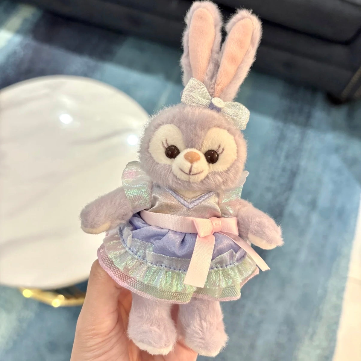 DISNEY | TokyoDisneySea Duffy and Friends StellaLou Mascot Holder Plush Keychain with Badge (20th Anniversary