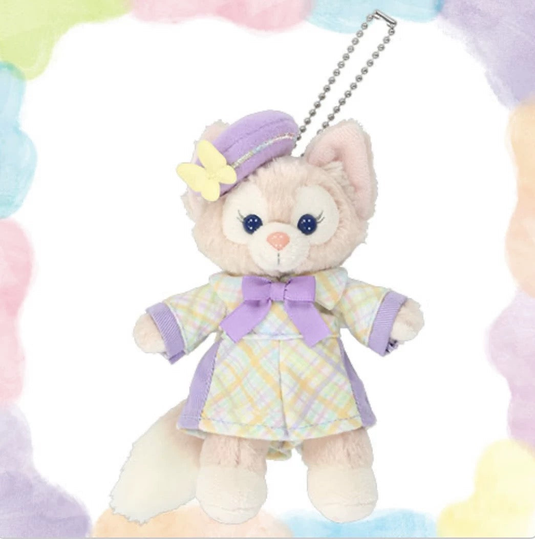 DISNEY | TokyoDisneySea LinaBell and Friends Duffy Mascot Holder Plush Keychain with Badge (Heartfelt Letters of