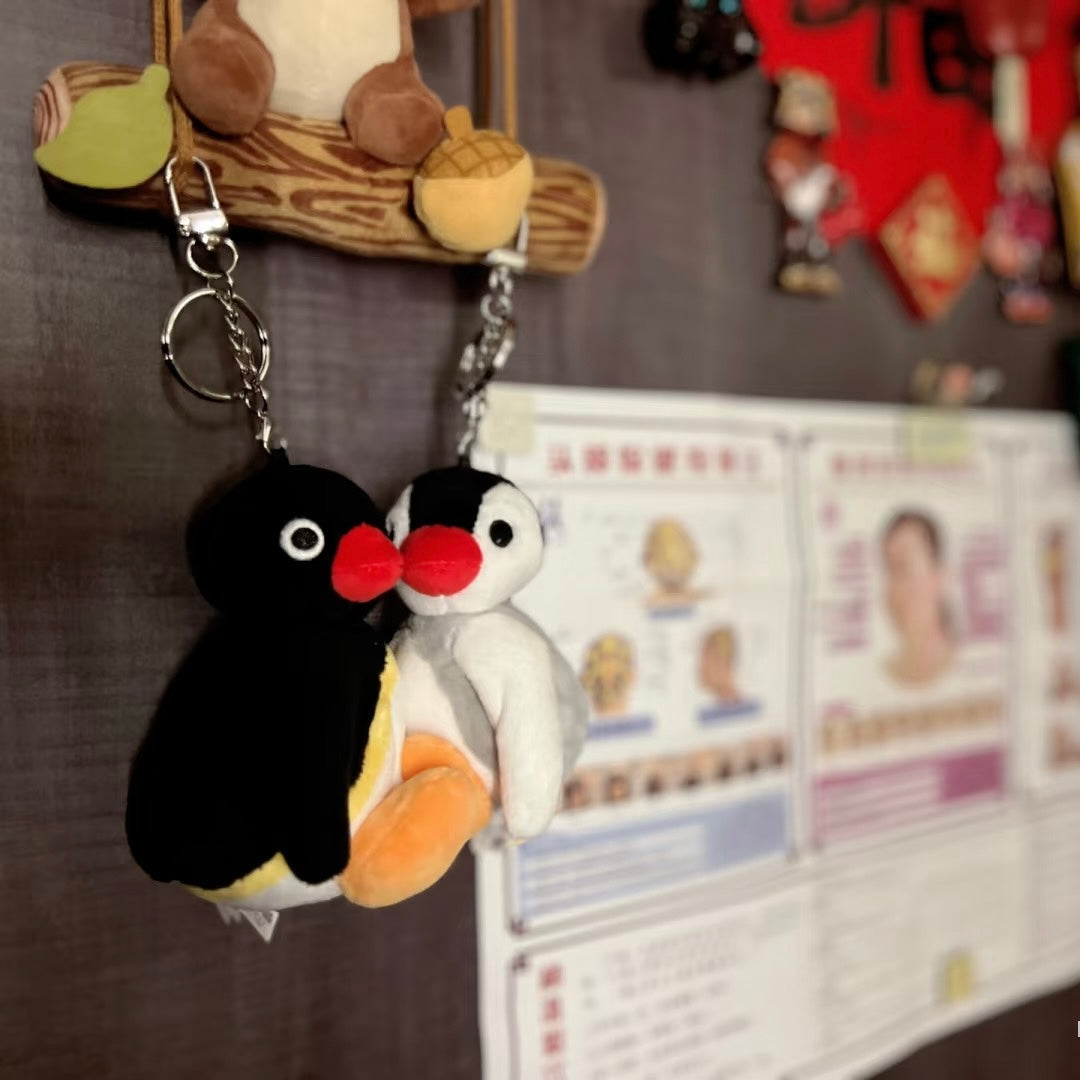 Pingu | Magnetic Plush Keychain Set Bag Charm