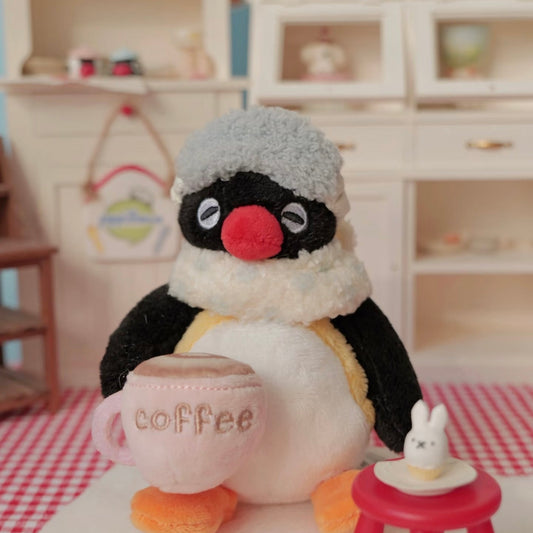 Pingu | Mascot Holder Bag Charm Plush Keychain (Coffee)