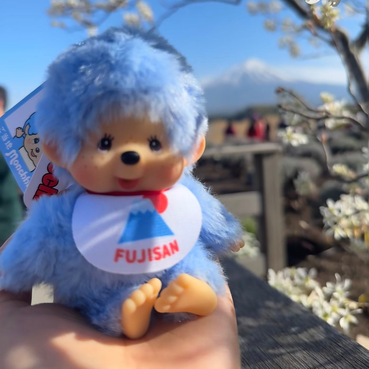 Monchhichi | Green Mascot Holder Bag Charm Keycahin (Fujisan)