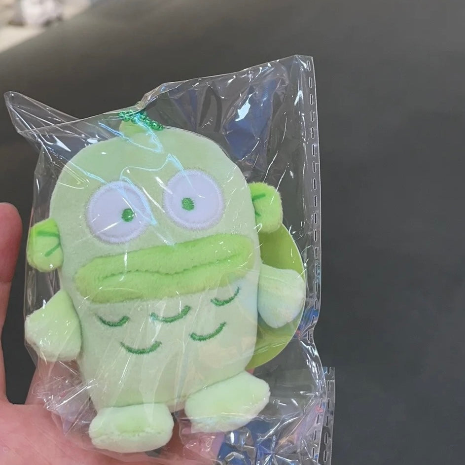 SANRIO | Colorful Hangyodon Mini Mascot Holder Keychain Bag Charm 10cm Approx. (Green)