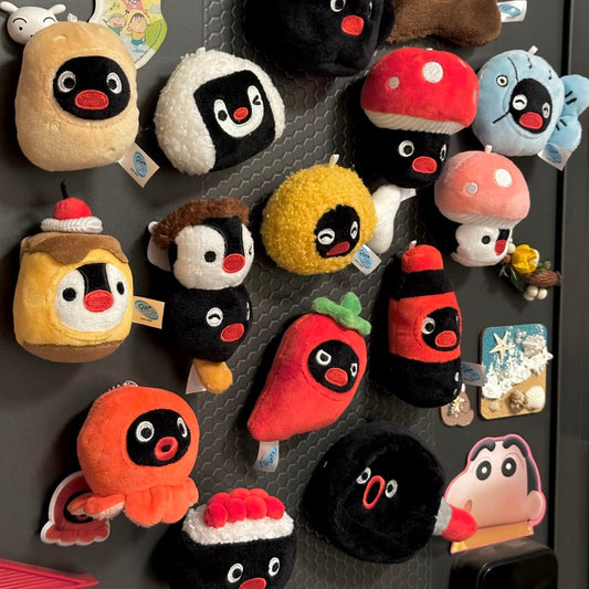 PINGU | Blind Box Plush Magnetic Creative Ornament Magnet & Keychain set of 2 (Delicious Life Series)