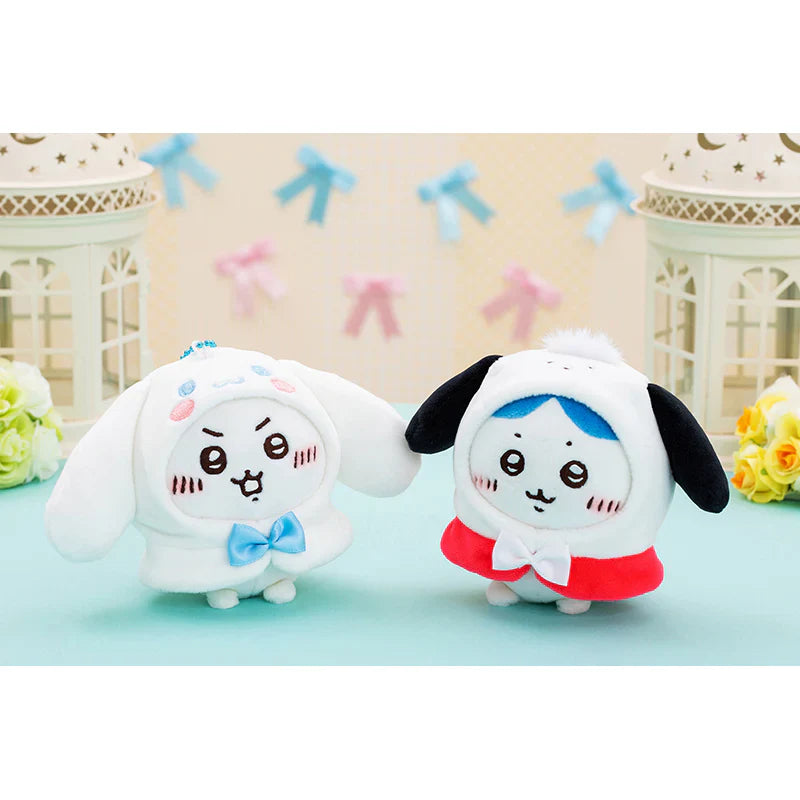 Chiikawa x Sanrio | Pochacco x Hachiware Plush Keychain Bag Charm Mascot Holder 110×125×60mm