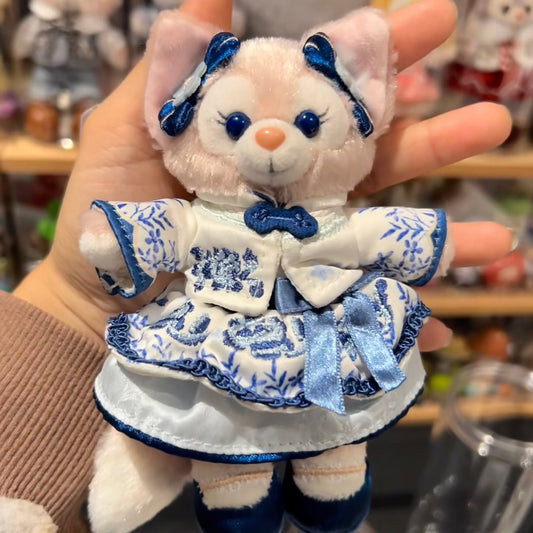 DISNEY | Shang Hai Disney Land LinaBell Mascot Holder Bag Charm Keychain (Duffy and Friends Blue-and-white Porcelain)
