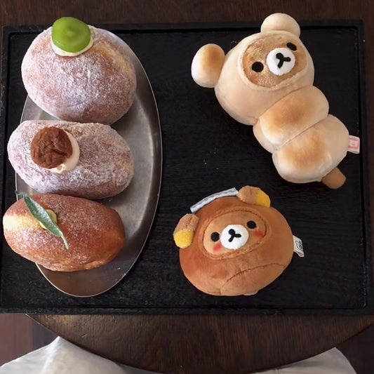 SAN-X | Rilakkuma Mascot Holder Bag Charm Keychain (Dango Mochi Style)