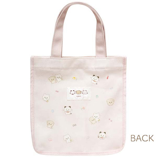 SAN-X | Ishiyowa-chan Mini Tote Bag 250×240×100mm (Junior Chan Appears Pink)