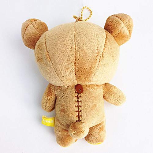 SAN-X | Rilakkuma Plush Keychain Mascot Holder Bag Charm with Ball Chain 5.8 x 11.1 x 12.7cm