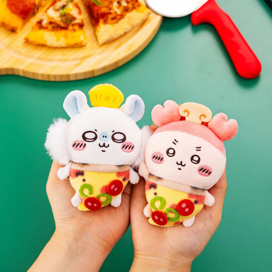Chiikawa | Mascot Holder Plush Keychain Kani-Chan H125×W100×D65Mm (Pizza)