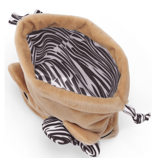 GRL x Hello Kitty | Sunburn Face Drawstring Bag 180x180mm (Zebra Print)