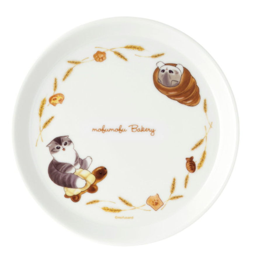 MOFUSAND | Toast Plate Φ155mm (Mofumofu Bakery Turtle Bread and Cornet)