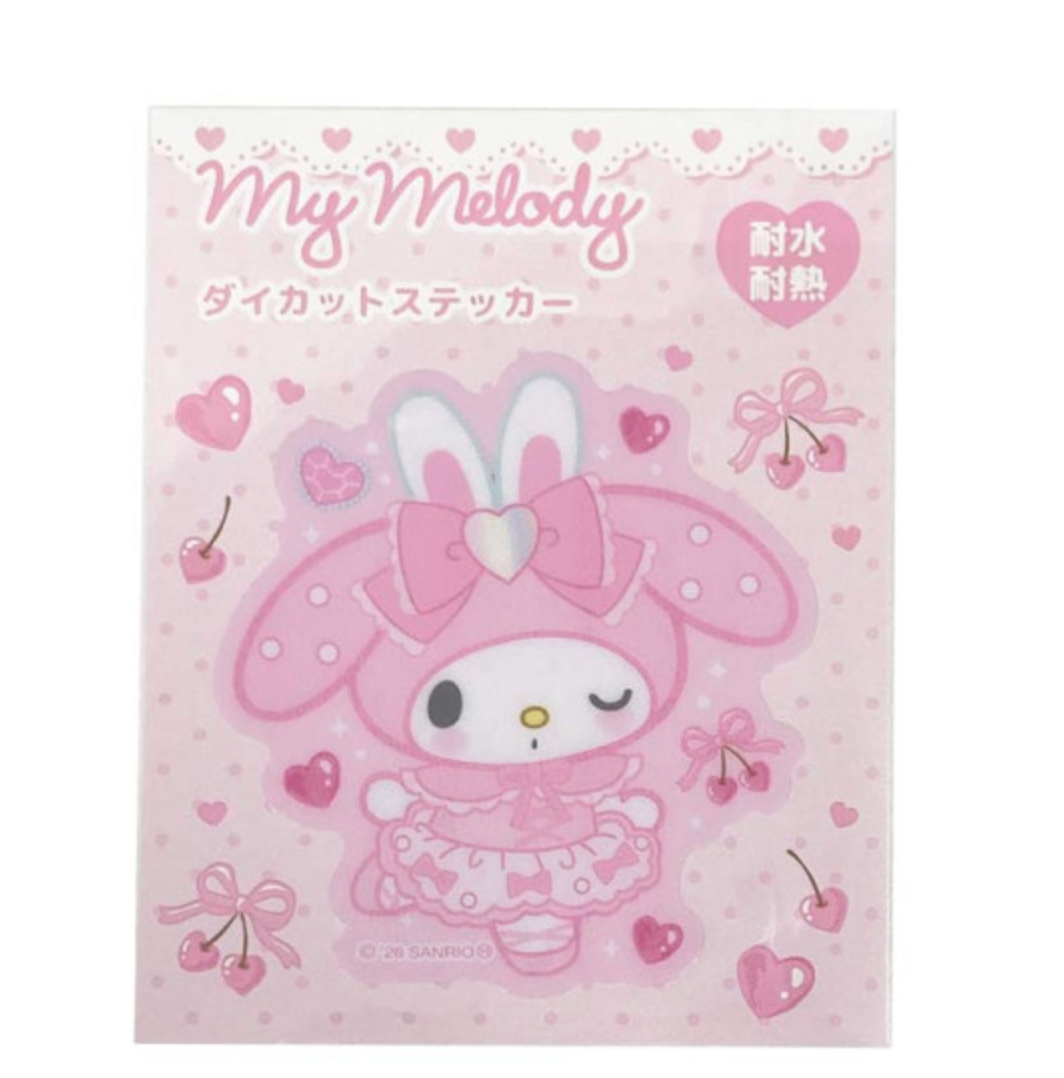 SANRIO | My Melody Vinyl Sticker water-resistant and light-resistant 74×61mm (My Melody♡Kuromi♡My Sweet Piano Bunnies Ballerina)