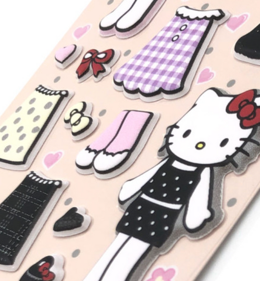 SANRIO | Hello Kitty Dress-Up Sticker 150×90×2mm (Light Pink)