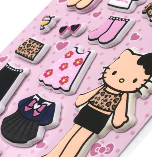 SANRIO | Hello Kitty Dress-Up Sticker 150×90×2mm (Pink)