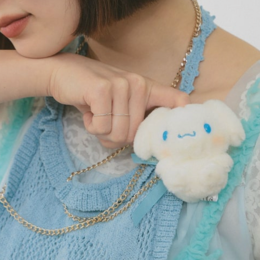 BEAMS COUTURE x Sanrio characters | Kuromi Plush Necklace 70x70mm