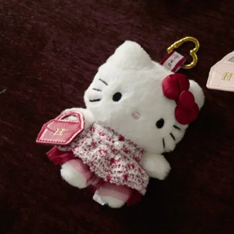 HERLIPTO X HELLO KITTY | Plush Keychain Bag Charm Mascot Holder