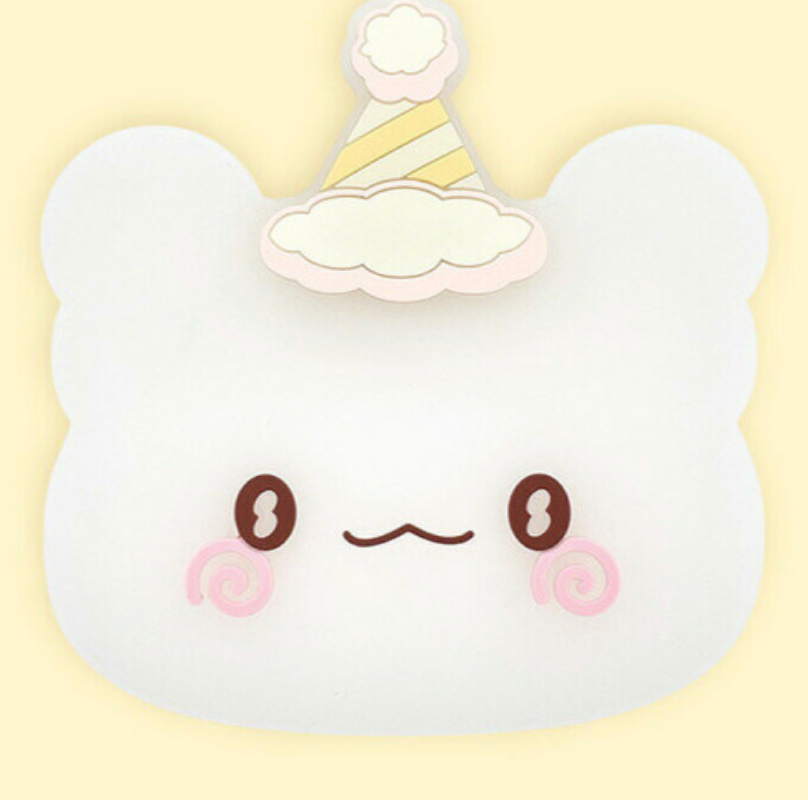 SANRIO | Hanamaruobake Rubber Coaster 107×110×4mm (Birthday)