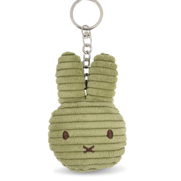 MIFFY | Flat Keychain Eco Corduroy 10cm 100% recycled PET (Olive Green)