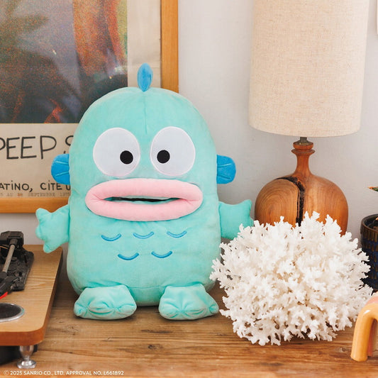 SANRIO | Hangyodon Plush Tissue Case that Comes Out of Hangyodon's Mouth 330x250x105mm (40th Anniversary)