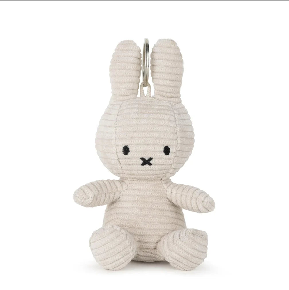 MIFFY | Keychain ECO Corduroy 10cm 100% recycled PET (Lt. Stone Grey)
