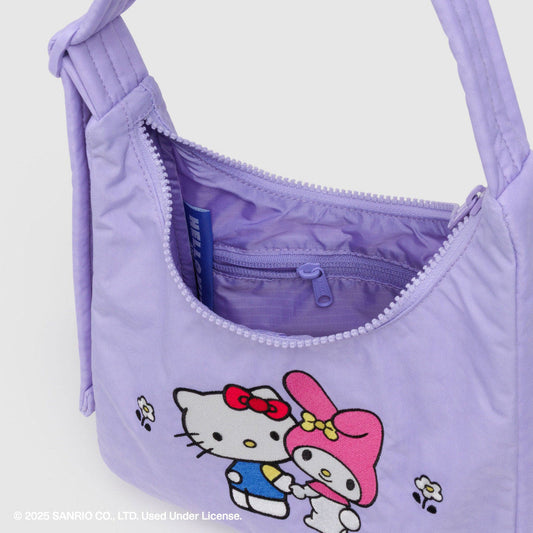 Baggu Mini Nylon Shoulder Bag (Embroidered Hello Kitty & My Melody)