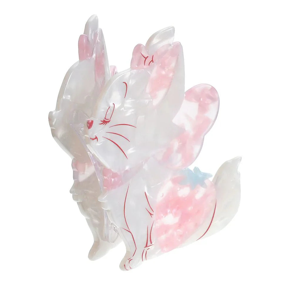 DISNEY | The Aristocats Marie Cat Pearl Acrylic Hair Claw Clip 8.5×5.5×5cm (STRAWBERRY COLLECTION)