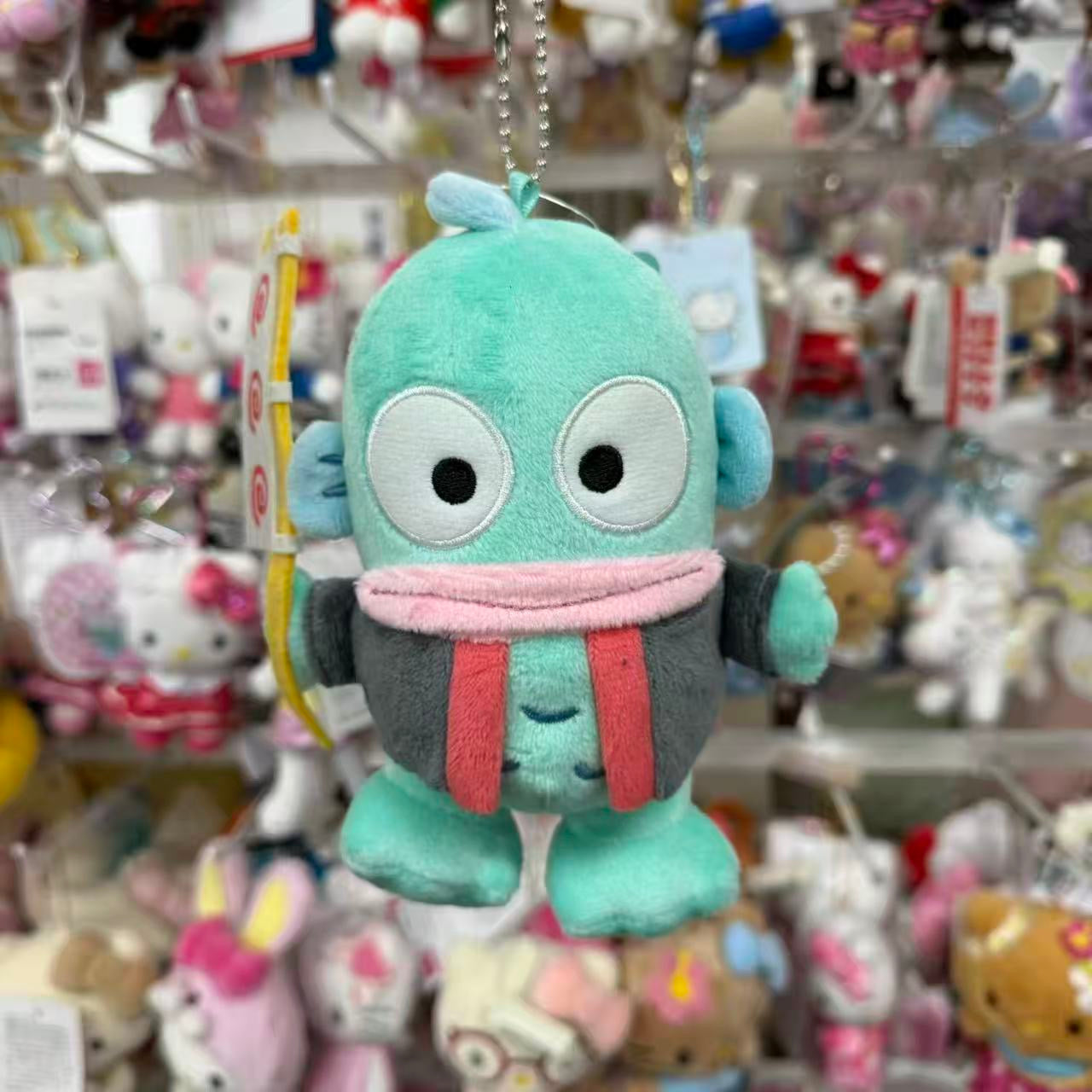 Avail x Sanrio | Hangyodon Mascot Holder Plush Keychain Bag Charm 140mm Approx. (Flag)