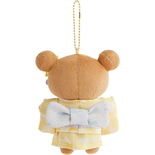 SAN-X | Rilakkuma Kimono Burasage Plush Strap Bag Charm Keychain 100x130mm