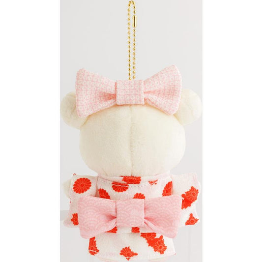 SAN-X | Rilakkuma Korilakkuma Kimono Burasage Plush Strap Bag Charm Keychain 100x125mm