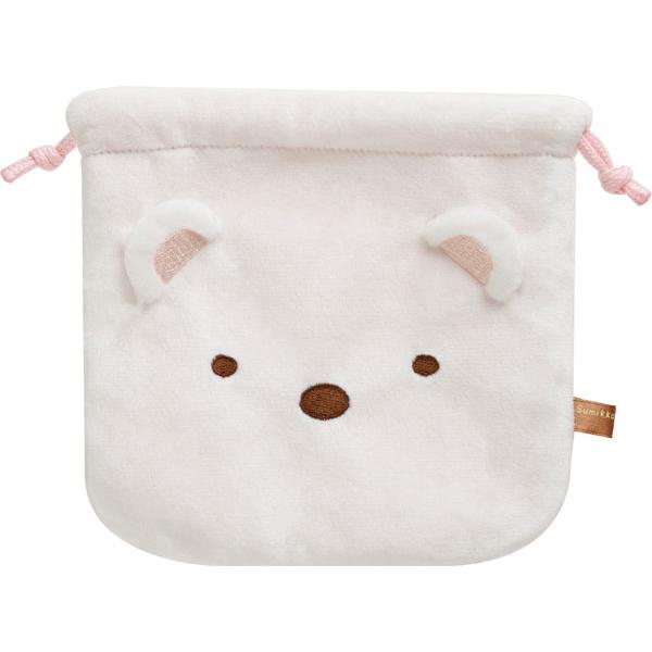 San-X | Sumikko Gurashi Shirokuma Plush Drawstring Bag 150×155mm