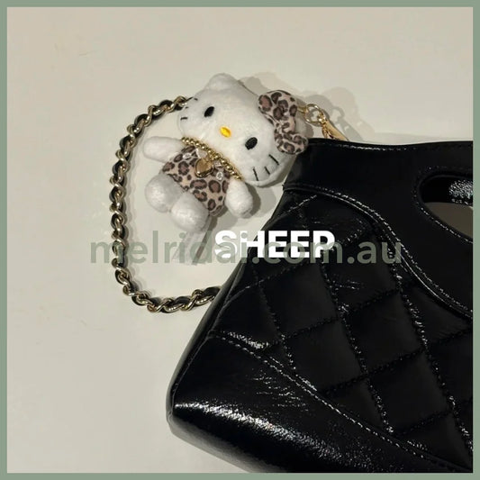 【Limit One/Person】Me% X Hello Kitty | Mascot Holder Keychain 13Cm (Leopard)