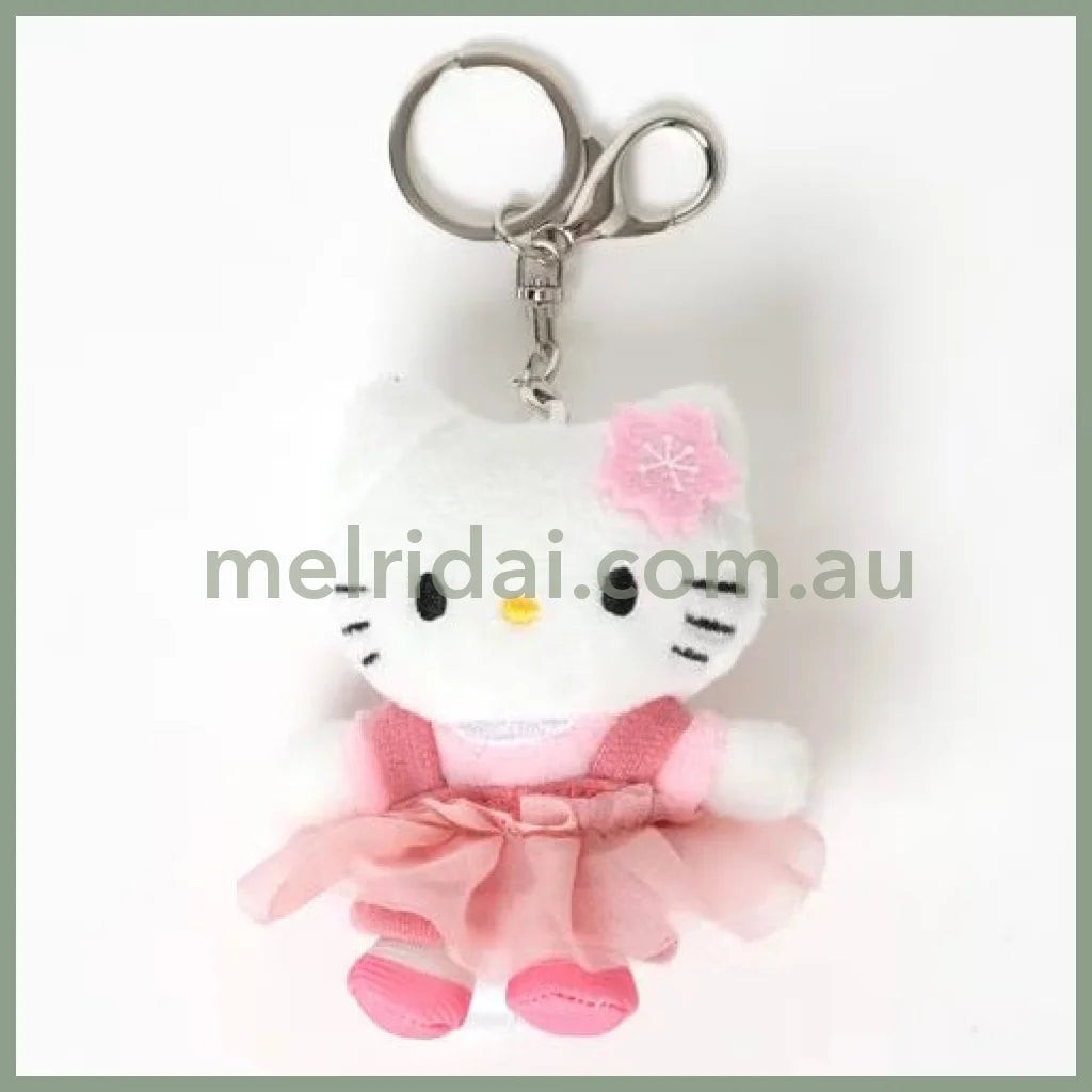 Me% x Hello Kitty | Mini Mascot Holder Plush Keychain 13cm 4th Ver. (Cherry Blossoms)
