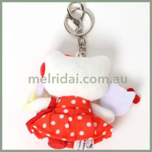 Me% x Hello Kitty | Mini Mascot Holder Plush Keychain 13cm 4th Ver. (Favorite Activity)