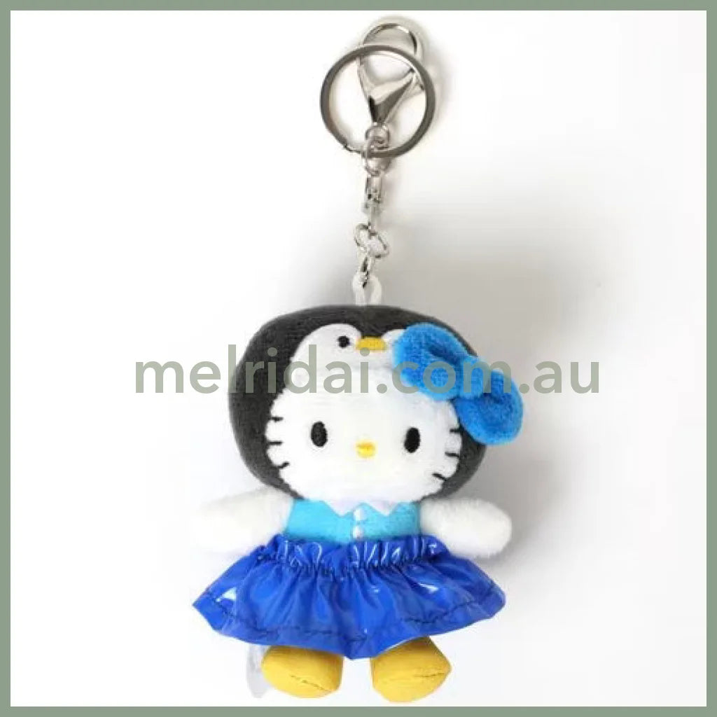 Me% x Hello Kitty | Mini Mascot Holder Plush Keychain 13cm 4th Ver. (Penguin)