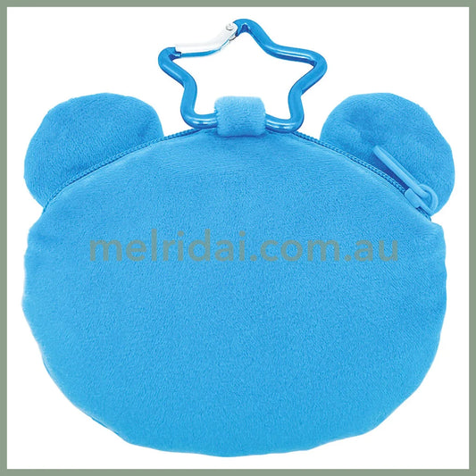Angel Blue | Face-shaped Pouch Plush Keychain H12.2×W9×D6.5cm (Smile)