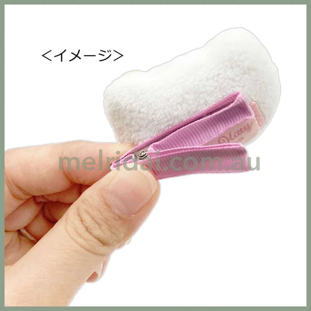 SANRIO | Hello Kitty Hair Clip Plush Multi Clip H48xW80xD20mm (Tan Kogal & Leopard)