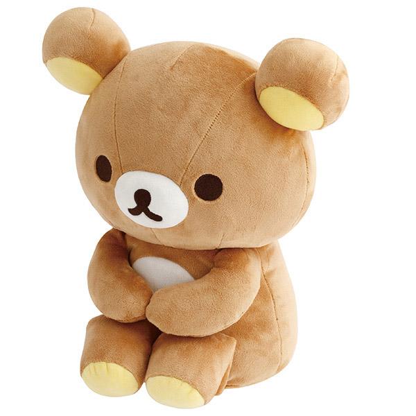 SAN-X | Rilakkuma Plush Doll Sit 280×240×160mm (Umbrella Rain then Sunny)