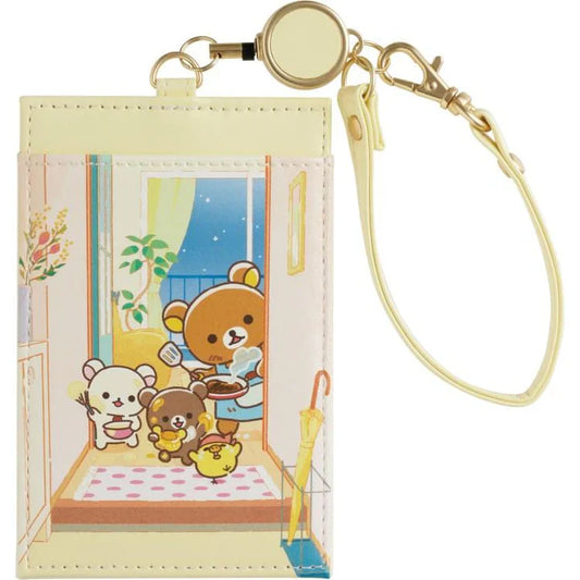 SAN-X | Rilakkuma Pass Case with Reel 115×75mm (Stay With Me)