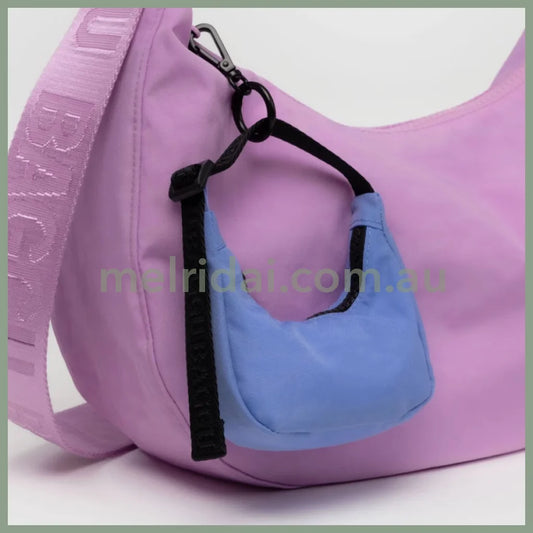 Crescent Bag Charm - Blue