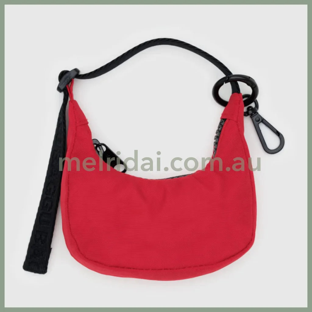 Crescent Bag Charm - Red