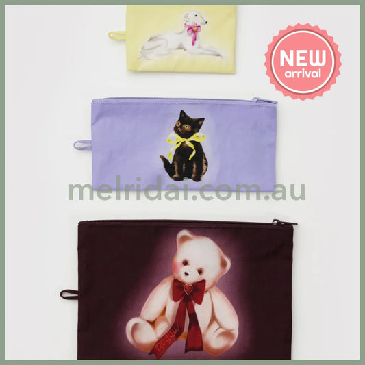 Baggu Flat Pouch Set (Fancy Animals)