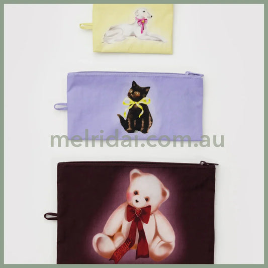 Baggu Flat Pouch Set (Fancy Animals)