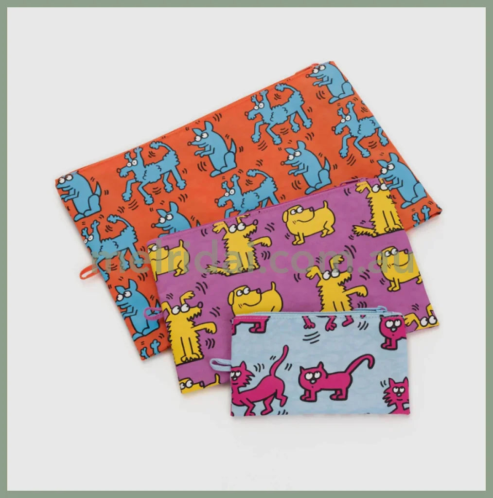 Baggu | Keith Haring Pets Go Pouch Set 合作款 收纳包套装