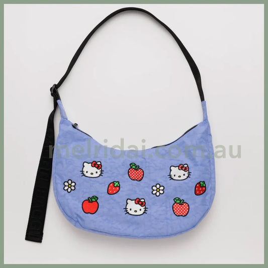 Baggu | Hello Kitty Embroidered Nylon Crescent Bag